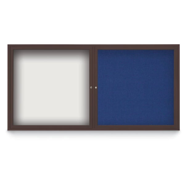 Corkboard, 42"x32", Black/Bronze